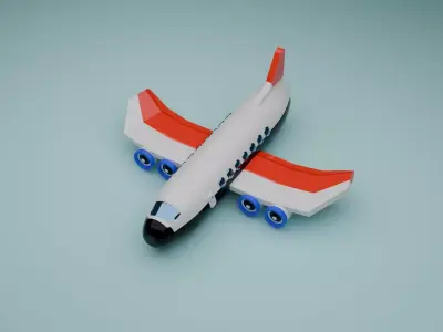 Airplane Toy Model  3D model
