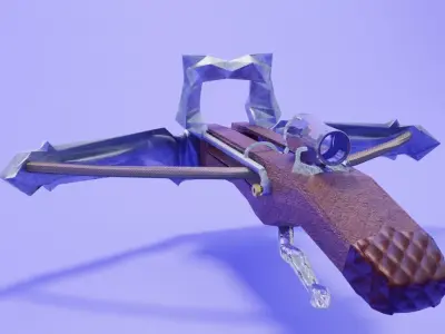 CrossBow Low-poly 3D model