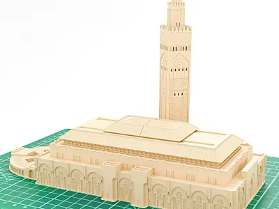 Hassan II Mosque 3D model purchase