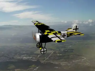 Fokker DVIII V05 3D model