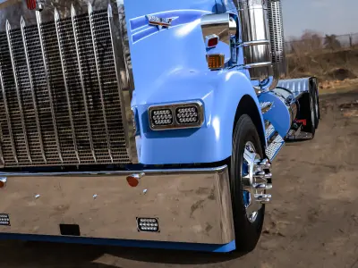 Kenworth W900B JD 3D model
