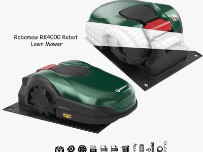 Robomow Robot Lawn Mower Collection  3D Model Pack
