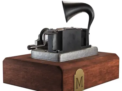 Music Box Low-poly 3D model purchase