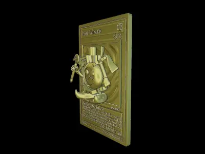TIME WIZARD CARD - YUGIOH 3D print model