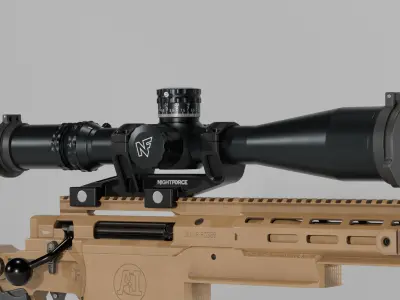 Accuracy International AXSR 300 Norma Low-poly 3D model