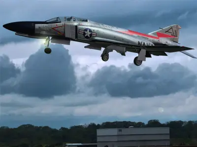 F-4E fighter Free 3D model