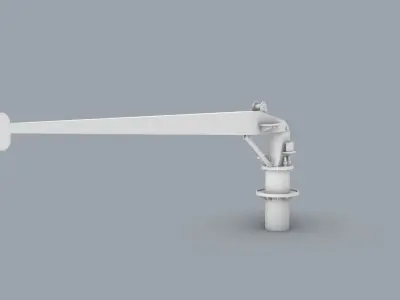 LNG Ships Deck Crane PM 3D print model