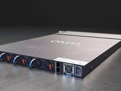 Rackmount Network Switch 3D Model Low-poly 3D model
