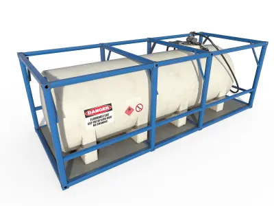 Tank Container gas Low-poly 3D model