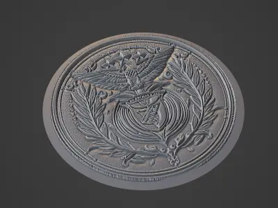 Benfica Football Medallion 3D print model