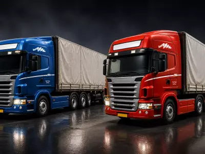 transport truck Heavy  semi  Truck European Cargo Semi Truck 3D Model Pack