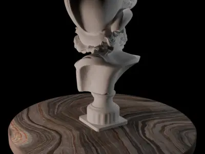 Bust of Menelaus Greek Statue 3D print model