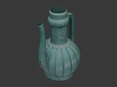 Vintage Water Pitcher Scan Low-poly 3D model