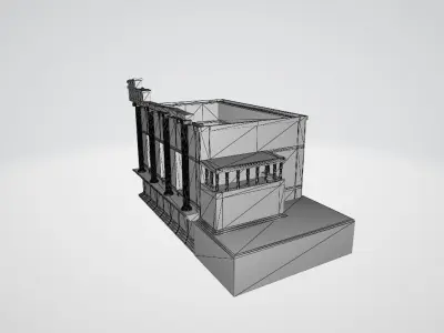 The Erechtheion Temple Low-poly 3D model