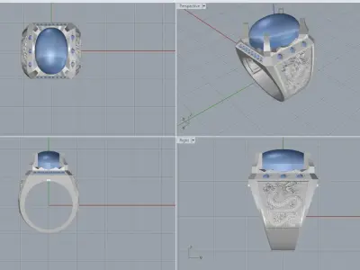 Ring men 3D model