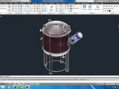 Mixer Tank 1 Free 3D model