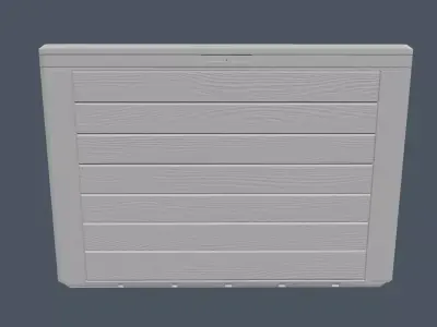 Wooden Box 3D model 3