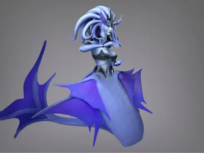Siren Low-poly 3D model