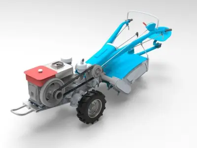 3D Design Model of Garden Tractor 3D model
