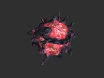 Alien Grub Free low-poly 3D model