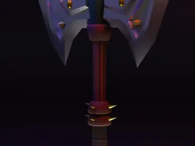 Axe low poly Low-poly 3D model order