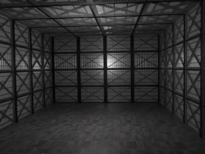 Hangar Interior Low-poly 3D model purchase