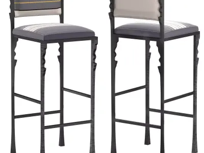 BAR STOOL ENGRENAGE 3D model