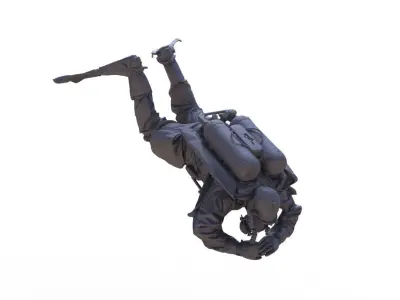 Diver Figurines Taucher Figur Schiffsmodell Diorama 3D print model