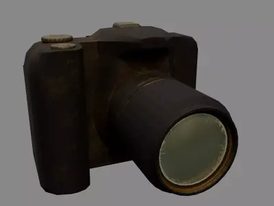 Photo camera  Free low-poly 3D model
