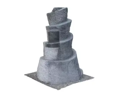 Historic totem helicoid shape 3D model