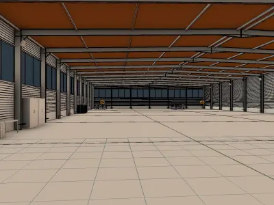 Warehouse Interior 5 3D model