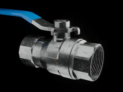 BALL VALVE Low-poly 3D model