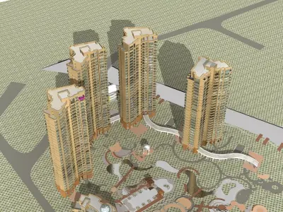 High-Rise Residential 3D model purchase