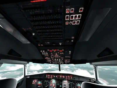  Airplane Cockpit (A320) 