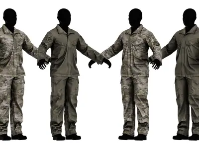 CRYE PRECISION GB4 FIELD UNIFORM Low-poly 3D model