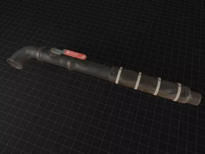 Pipe Mele Weapon Low-poly 3D model