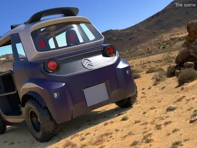  Citroen Ami Buggy Electric Microcar Purple 