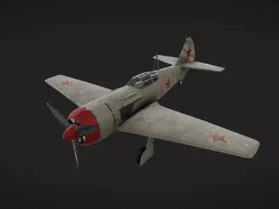 Lavotchkin La-11 Low-poly 3D model