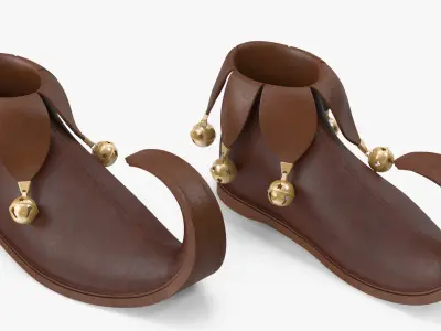 Elf Shoes Brown with Bells 