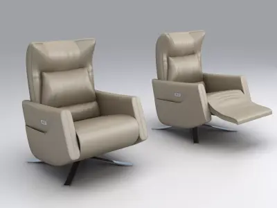 Deck chair fallow Deck chair 3D model