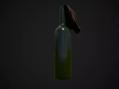 Molotov  GameReady Low-poly 3D model