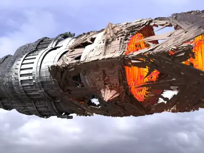 Grand Sci fi Electric zeppelin 2  3D model
