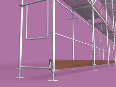 Scaffolding set of 3D model