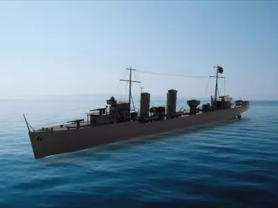 B Class Destroyer 3D model