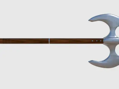 Battle Axe - Game Ready Free low-poly 3D model