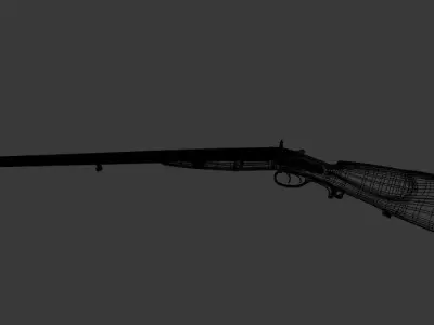 Antique Rifle 3D model