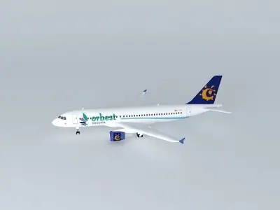 Iberworld Orbest Orizonia Airlines Airbus A320 214 Free 3D model