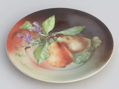 Antique and vintage plate v6 3D model