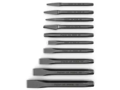 SO 10pc Punches and chisels set PPC100AK Low-poly 3D model