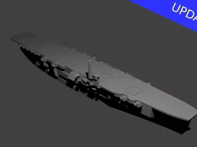 Japanese Aircraft Carrier Kaga 3D print model